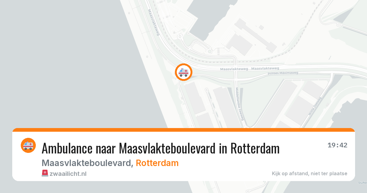 Ambulance naar Maasvlakteboulevard in Rotterdam — 11 mei 2026
