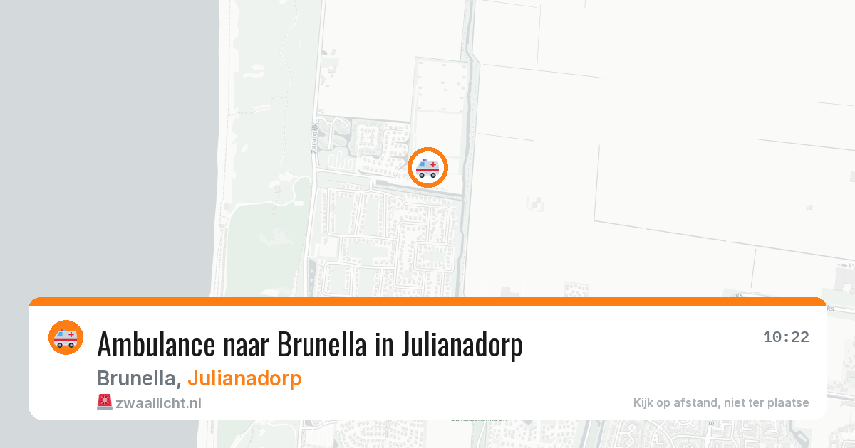 Ambulance naar Brunella in Julianadorp — 4 jun 2026