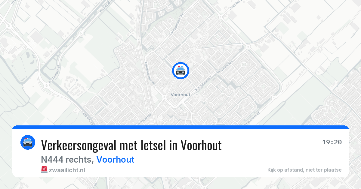 Verkeersongeval met letsel in Voorhout — 19 mei 2026