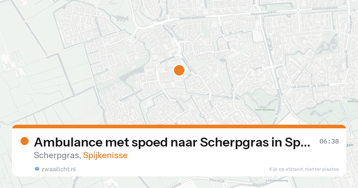 Ambulance met spoed naar Scherpgras in Spijkenisse — 8 feb 2026