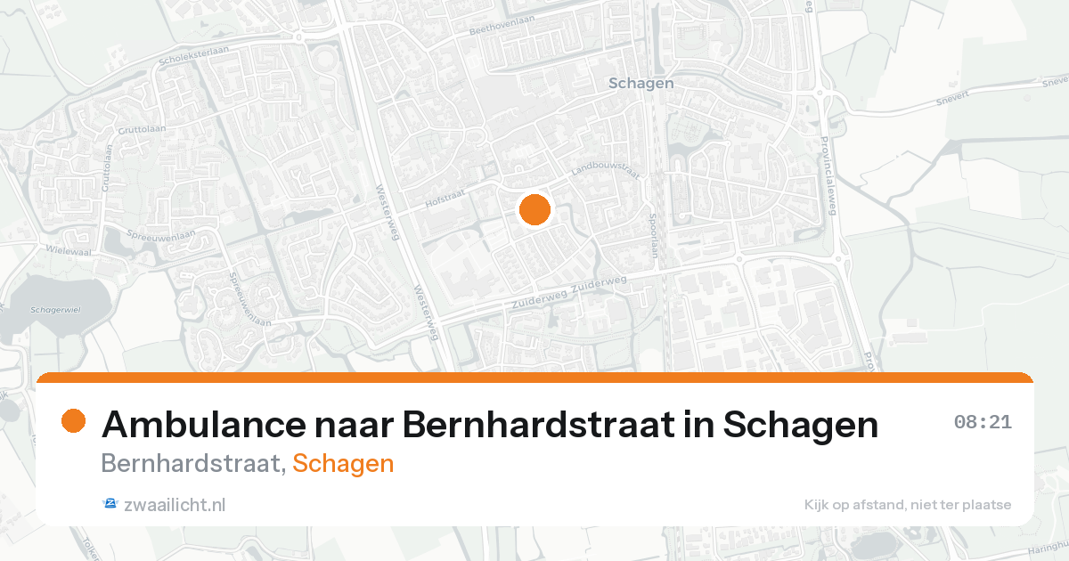 Ambulance naar Bernhardstraat in Schagen — 8 feb 2026