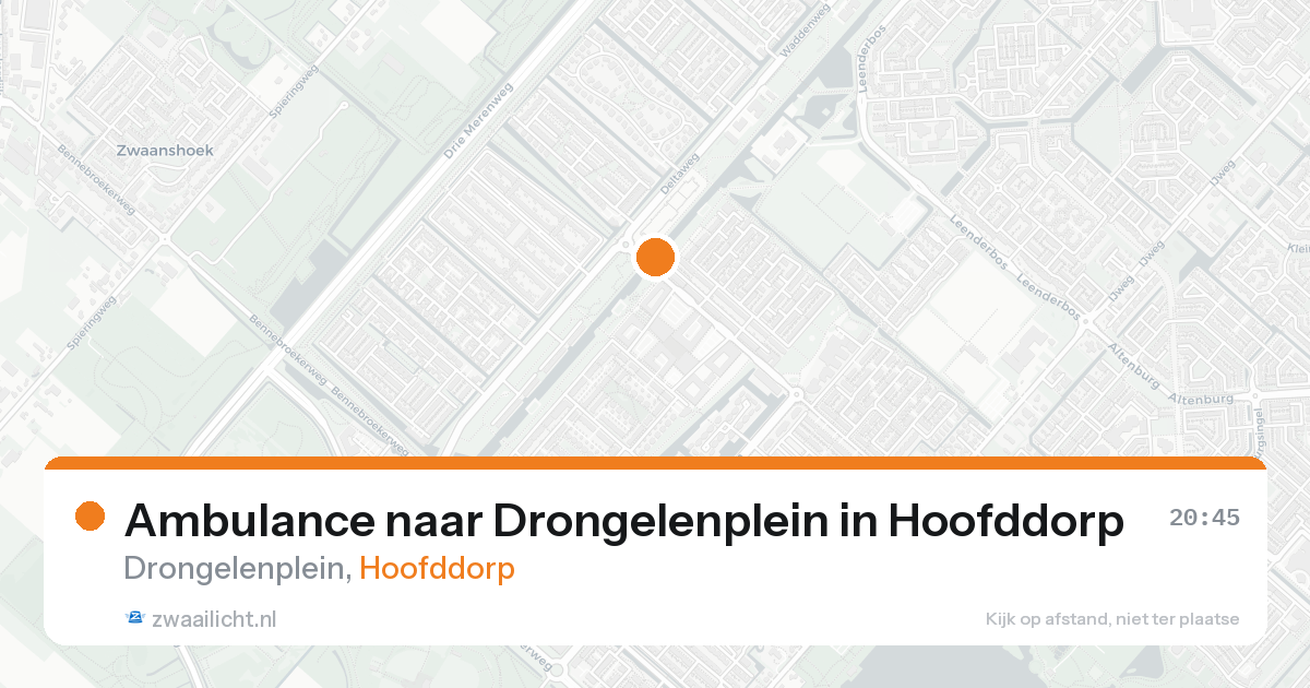 Ambulance naar Drongelenplein in Hoofddorp — 22 mei 2026