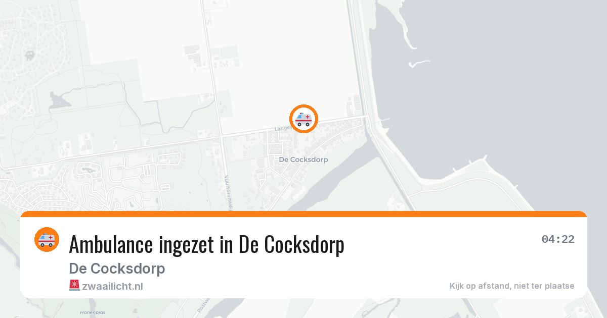 Ambulance ingezet in De Cocksdorp — 12 jul 2026