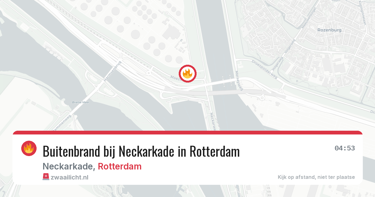 Buitenbrand bij Neckarkade in Rotterdam — 28 apr 2026