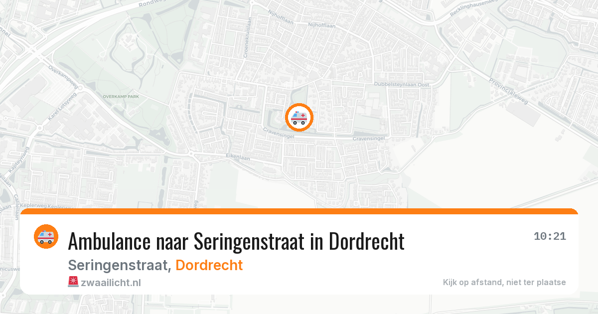 Ambulance naar Seringenstraat in Dordrecht — 27 jun 2026