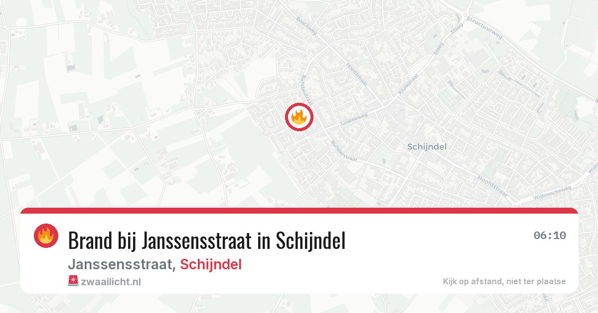 Brand bij Janssensstraat in Schijndel — 28 jun 2026