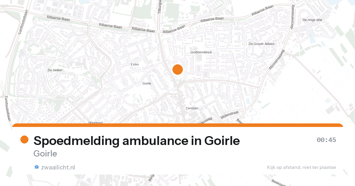 Spoedmelding ambulance in Goirle — 6 feb 2026