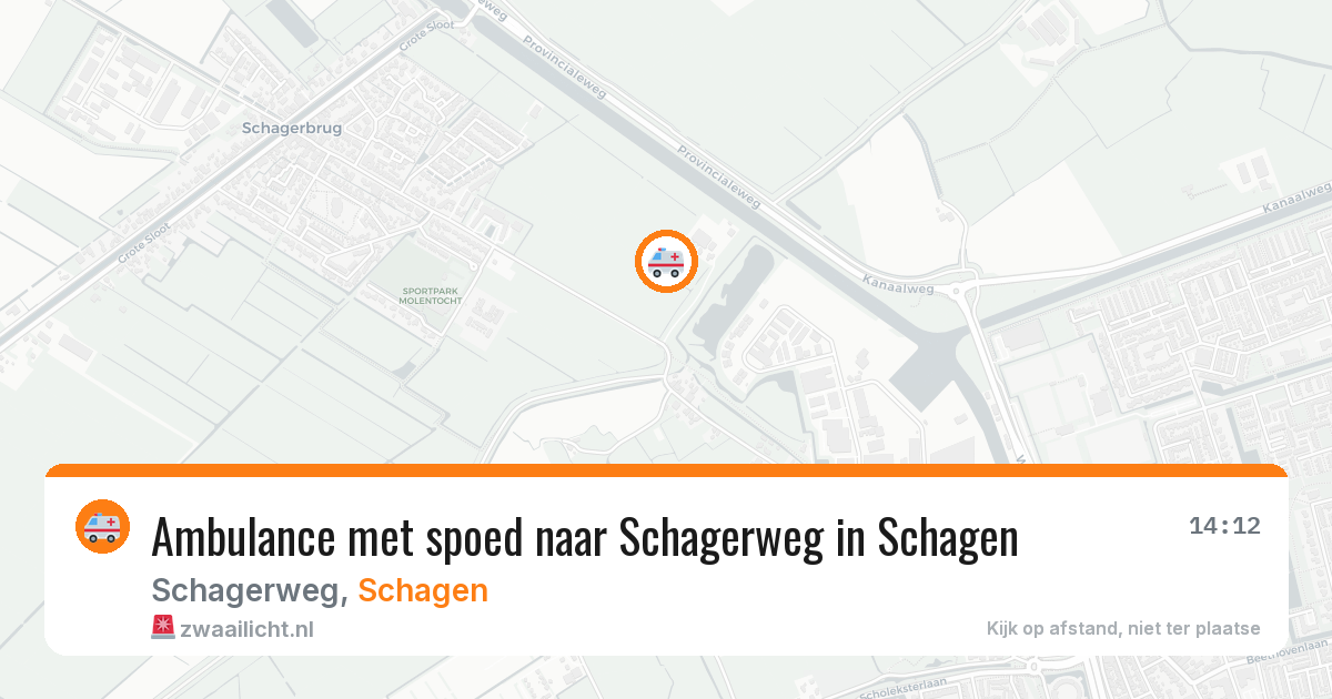Ambulance met spoed naar Schagerweg in Schagen — 15 jun 2026