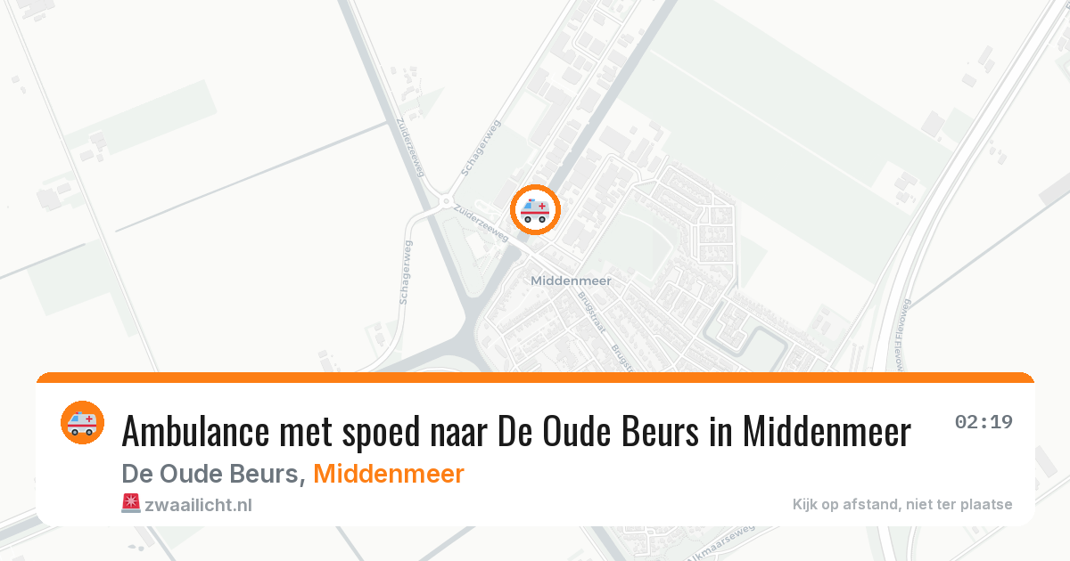Ambulance met spoed naar De Oude Beurs in Middenmeer — 21 jan 2026