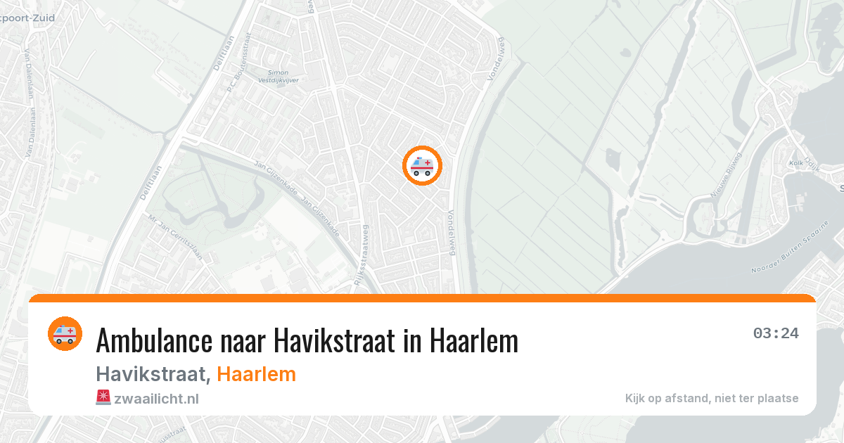 Ambulance naar Havikstraat in Haarlem — 26 jun 2026