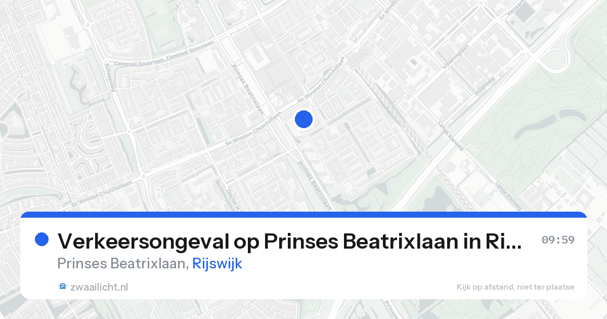 Verkeersongeval op Prinses Beatrixlaan in Rijswijk — 16 aug 2026