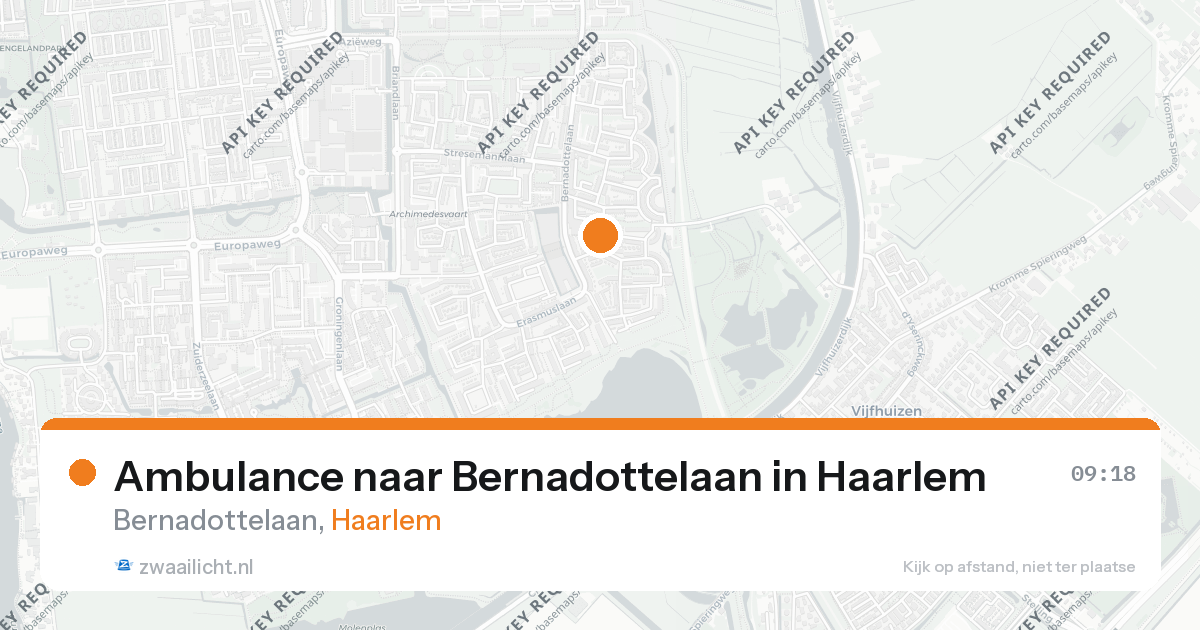 Ambulance naar Bernadottelaan in Haarlem — 9 jun 2026