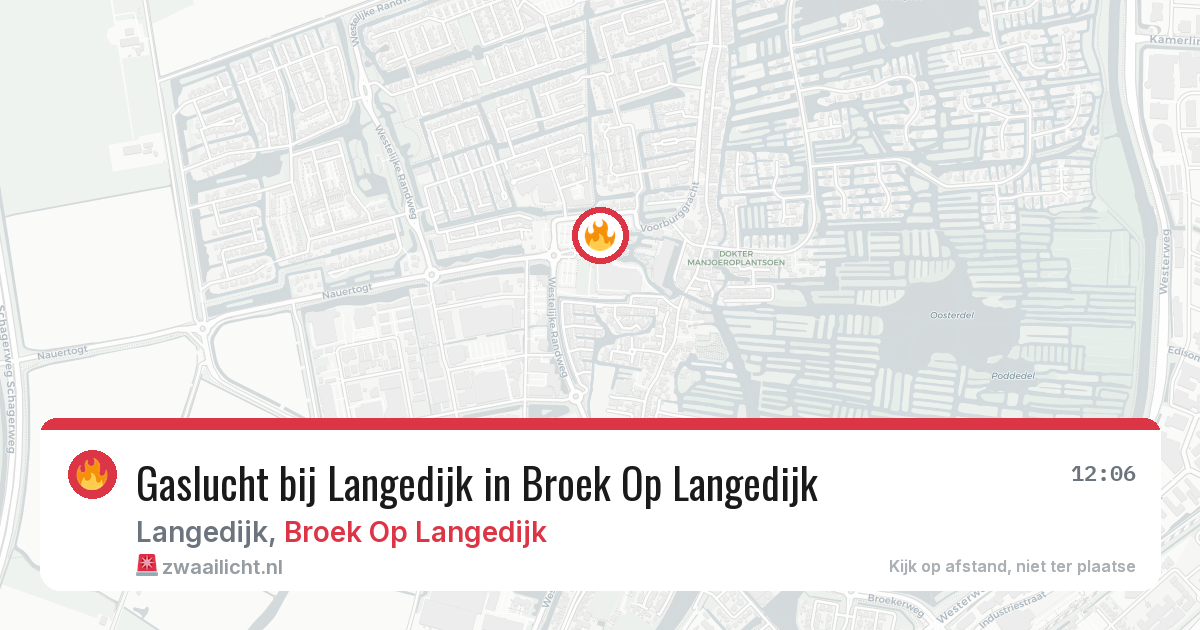 Gaslucht bij Langedijk in Broek Op Langedijk — 11 aug 2026