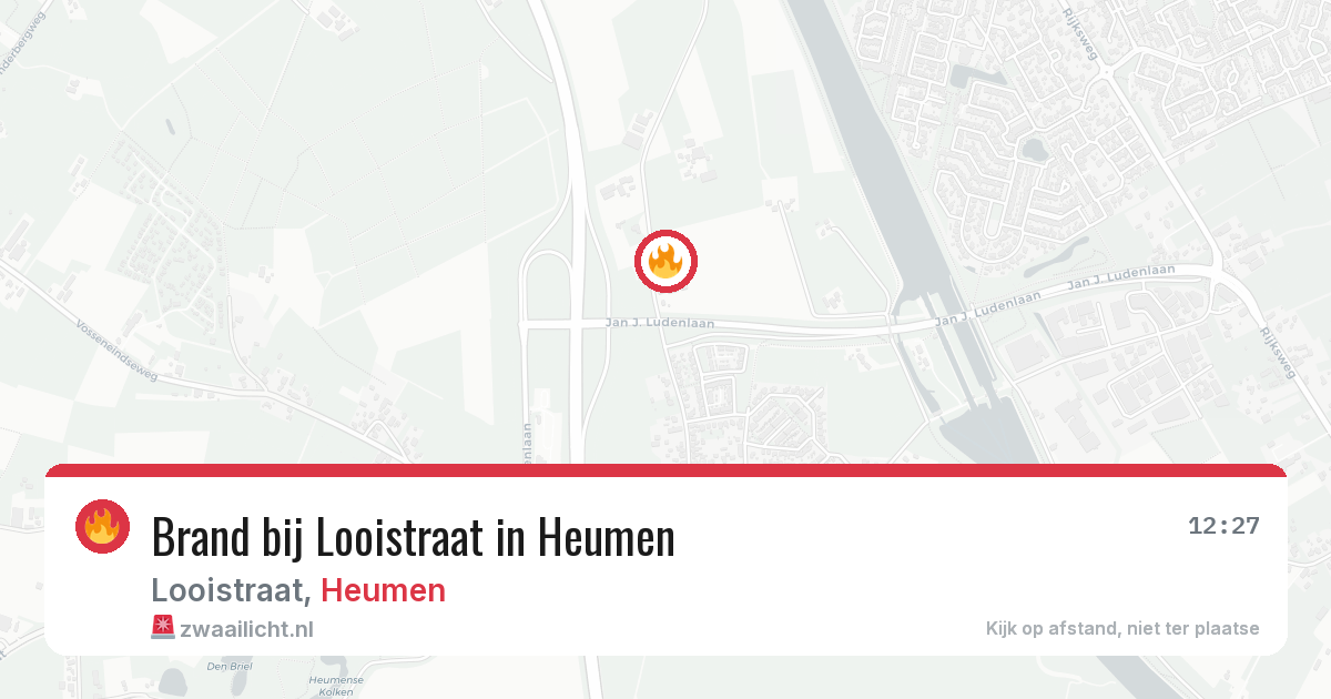 Brand bij Looistraat in Heumen — 29 apr 2026