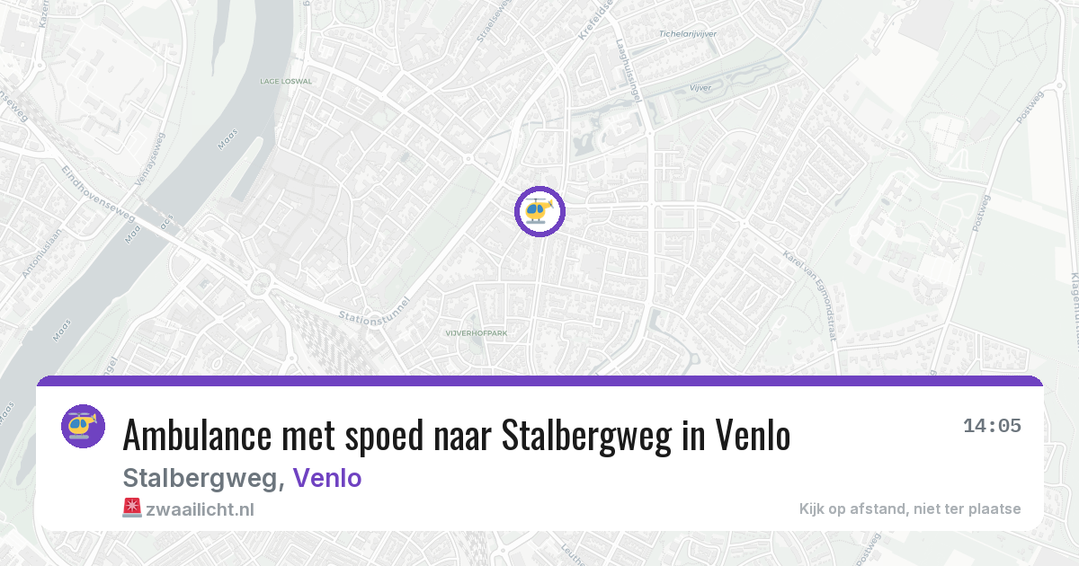 Ambulance met spoed naar Stalbergweg in Venlo — 1 jul 2026