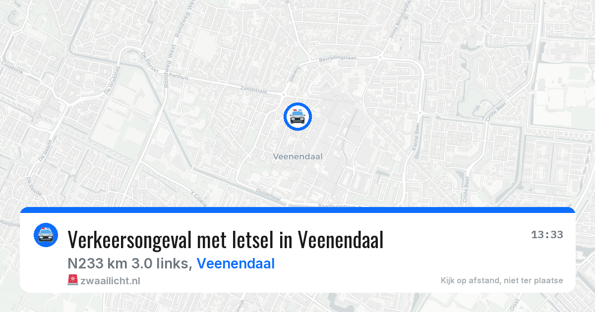 Verkeersongeval met letsel in Veenendaal — 25 mei 2026