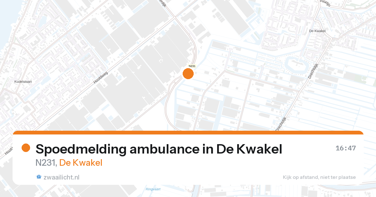 Spoedmelding ambulance in De Kwakel — 27 aug 2026