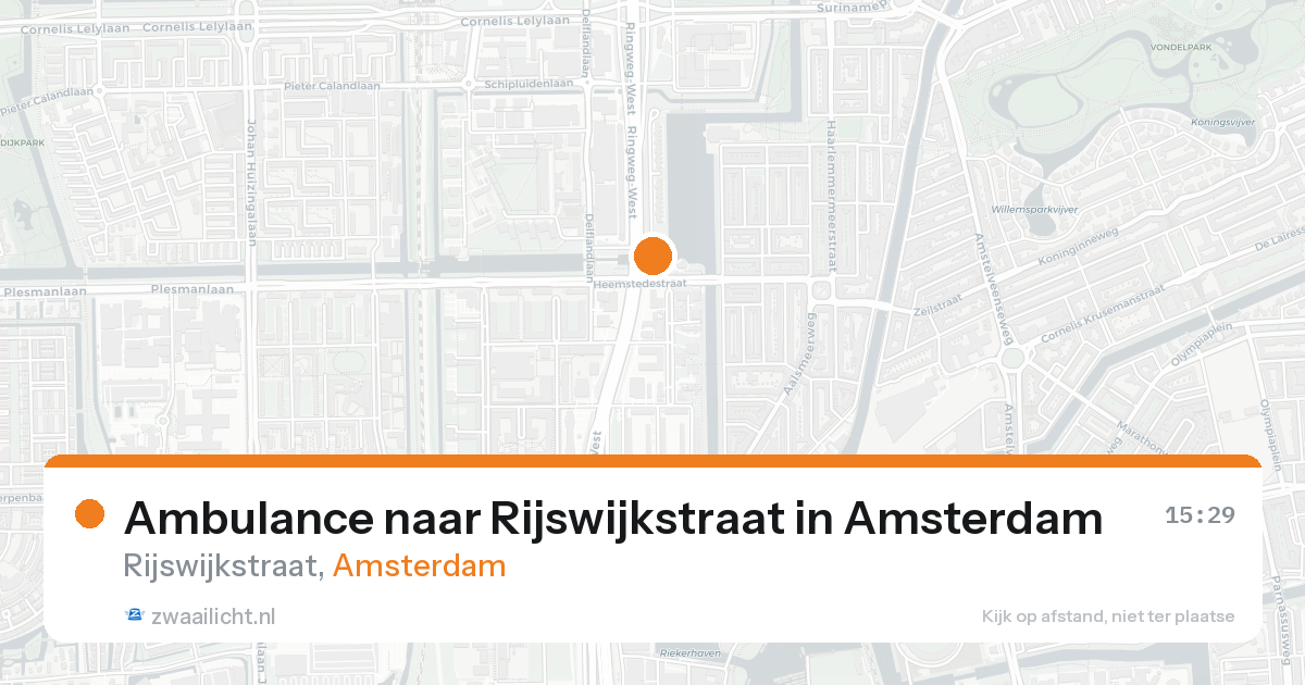 Ambulance naar Rijswijkstraat in Amsterdam — 30 jan 2026