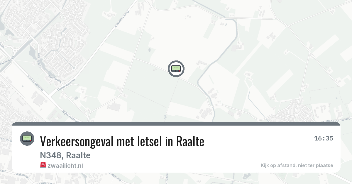 Verkeersongeval met letsel in Raalte — 22 jun 2026
