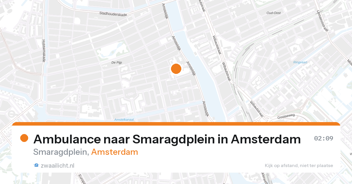 Ambulance naar Smaragdplein in Amsterdam — 28 aug 2026