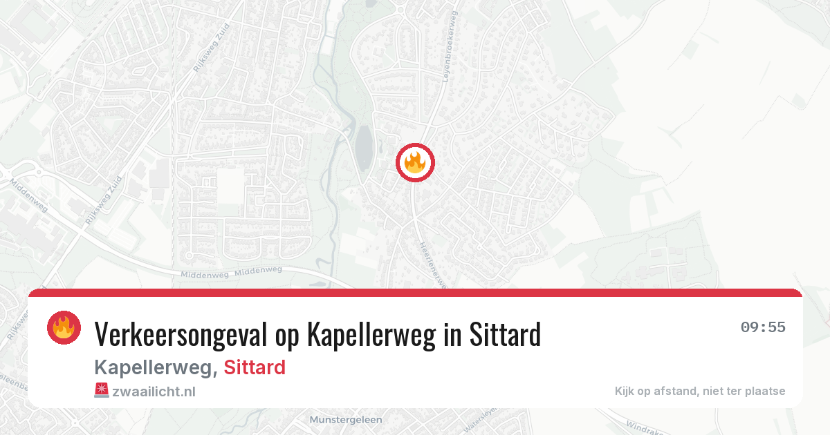 Verkeersongeval op Kapellerweg in Sittard — 1 jul 2026