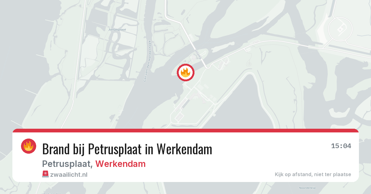 Brand bij Petrusplaat in Werkendam — 12 aug 2026