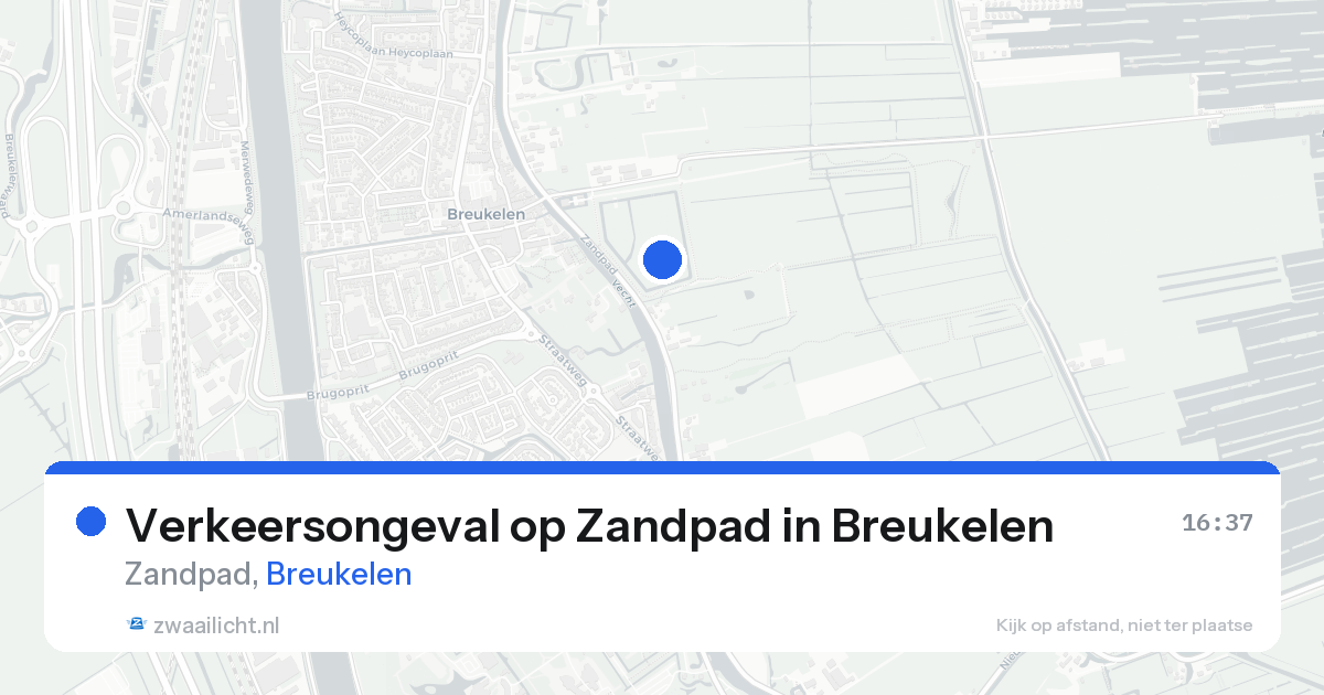 Verkeersongeval op Zandpad in Breukelen — 17 aug 2026