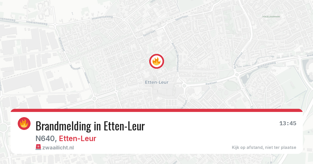 Brandmelding in Etten-Leur — 5 jun 2026