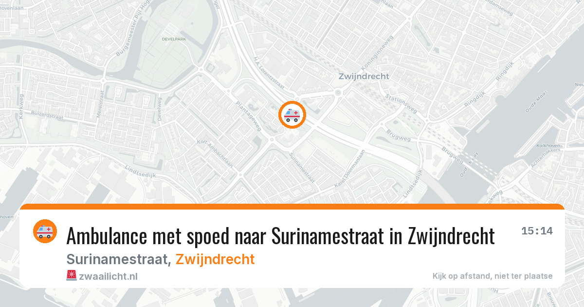 Ambulance met spoed naar Surinamestraat in Zwijndrecht — 18 jan 2026