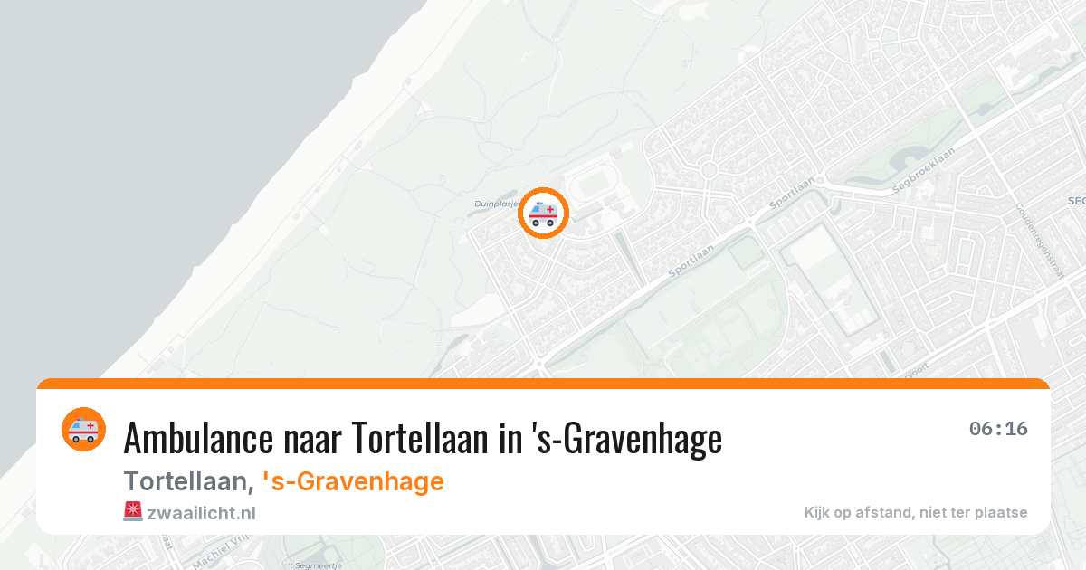 Ambulance naar Tortellaan in 's-Gravenhage — 13 apr 2026