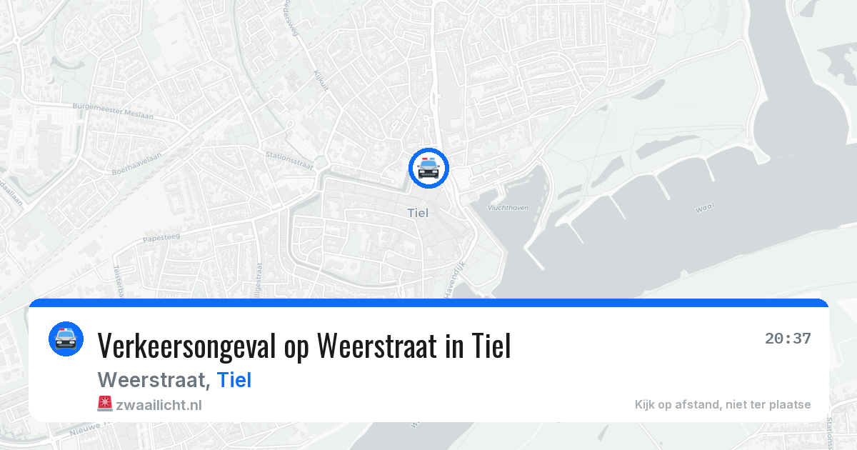 Verkeersongeval op Weerstraat in Tiel — 4 aug 2026