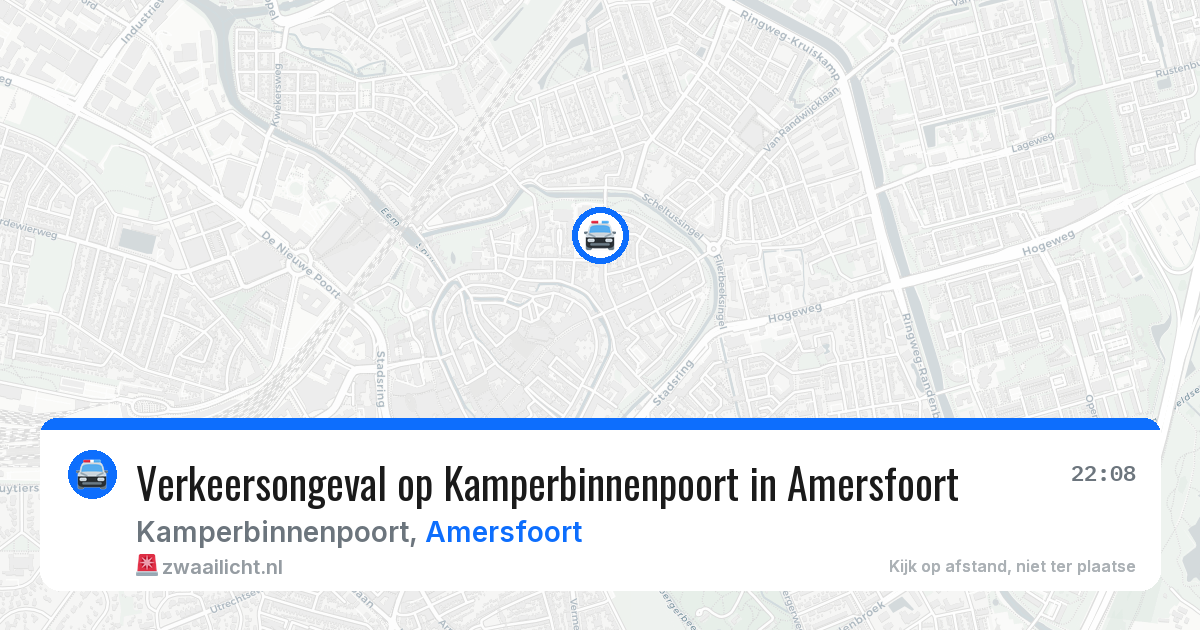 Verkeersongeval op Kamperbinnenpoort in Amersfoort — 14 mei 2026