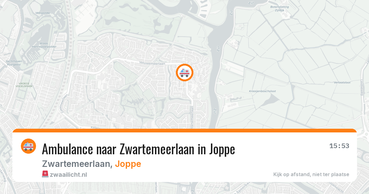 Ambulance naar Zwartemeerlaan in Joppe — 31 jul 2026