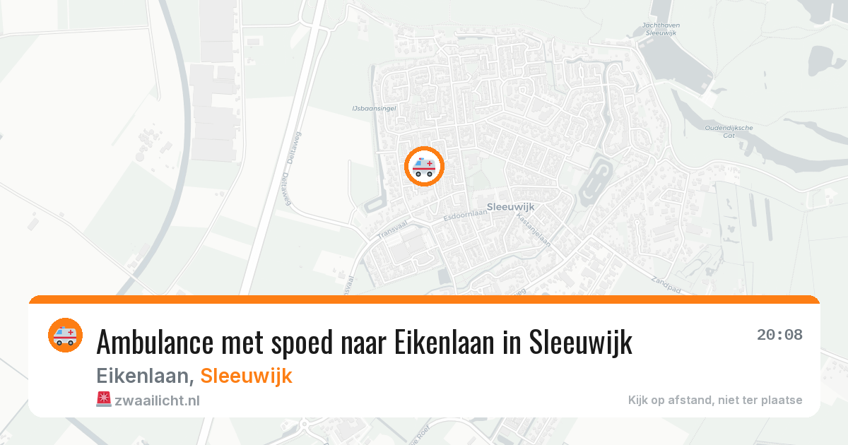 Ambulance met spoed naar Eikenlaan in Sleeuwijk — 6 apr 2026