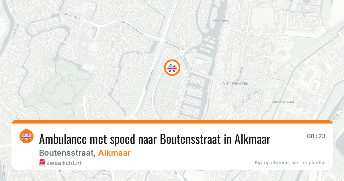 Ambulance met spoed naar Boutensstraat in Alkmaar — 6 mei 2026