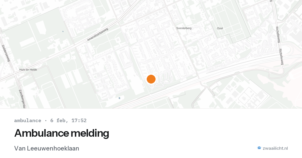 Ambulance melding — 6 feb 2026