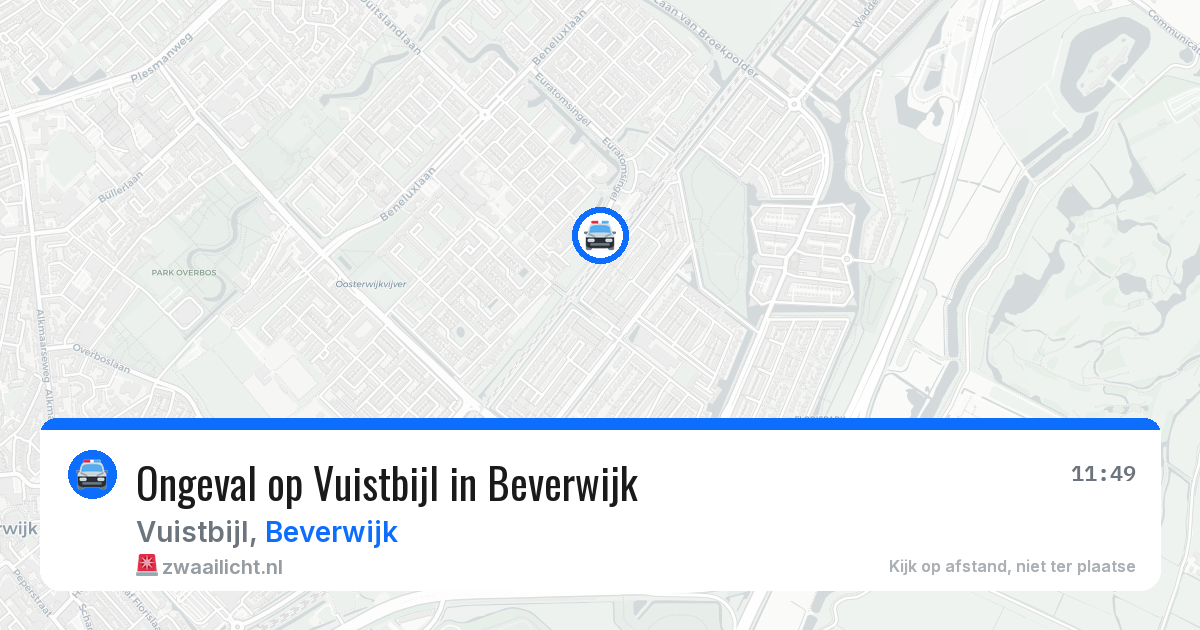 Ongeval op Vuistbijl in Beverwijk — 24 mei 2026
