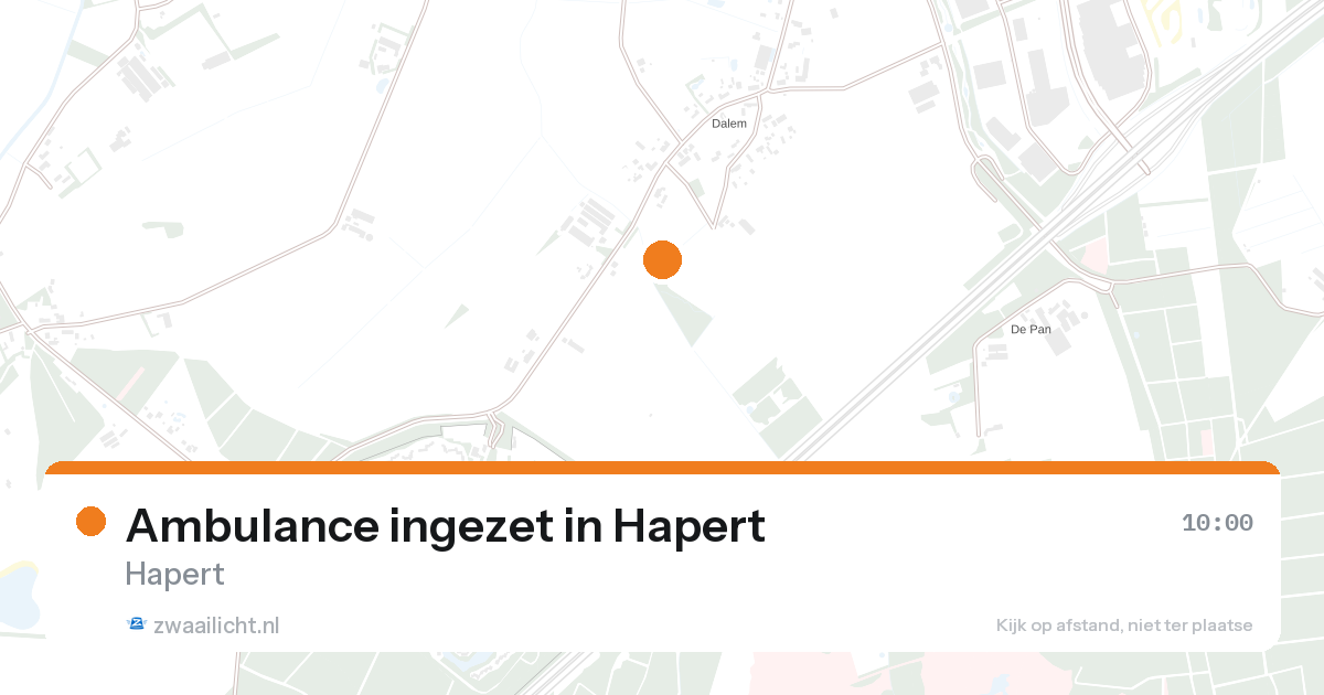 Ambulance ingezet in Hapert — 24 aug 2026