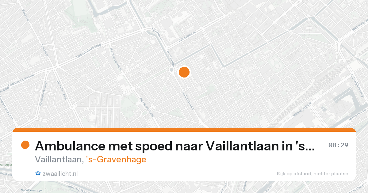 Ambulance met spoed naar Vaillantlaan in 's-Gravenhage — 8 feb 2026