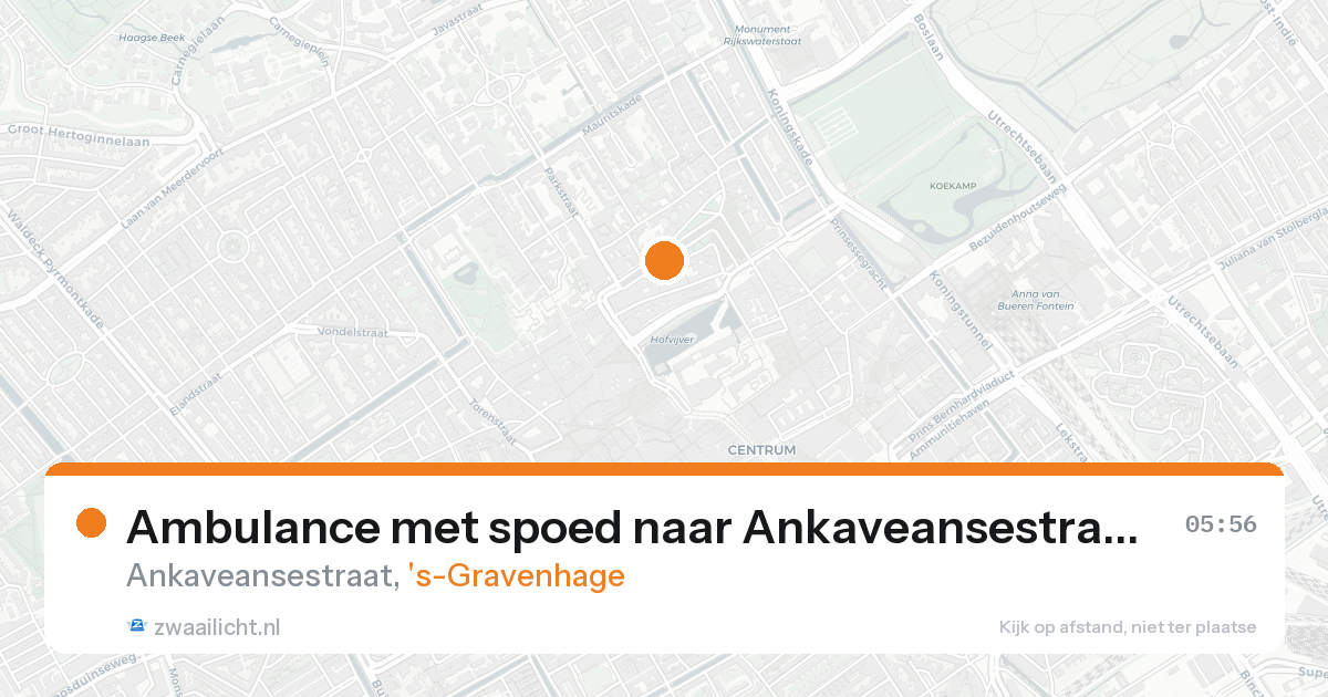Ambulance met spoed naar Ankaveansestraat in 's-Gravenhage — 5 mei 2026