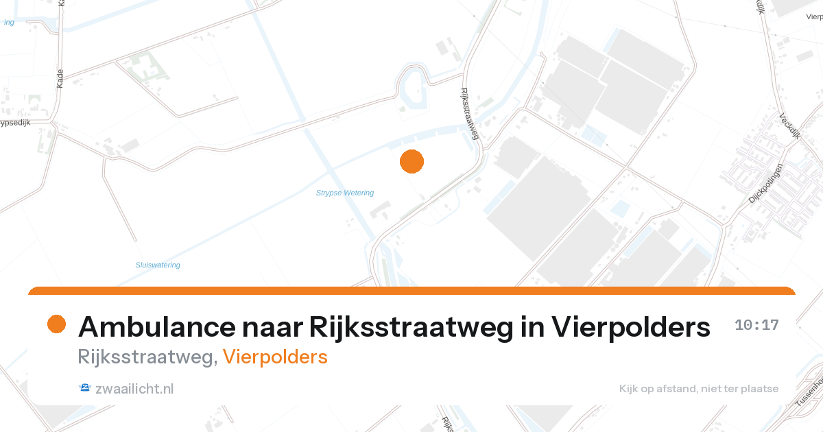 Ambulance naar Rijksstraatweg in Vierpolders — 27 aug 2026