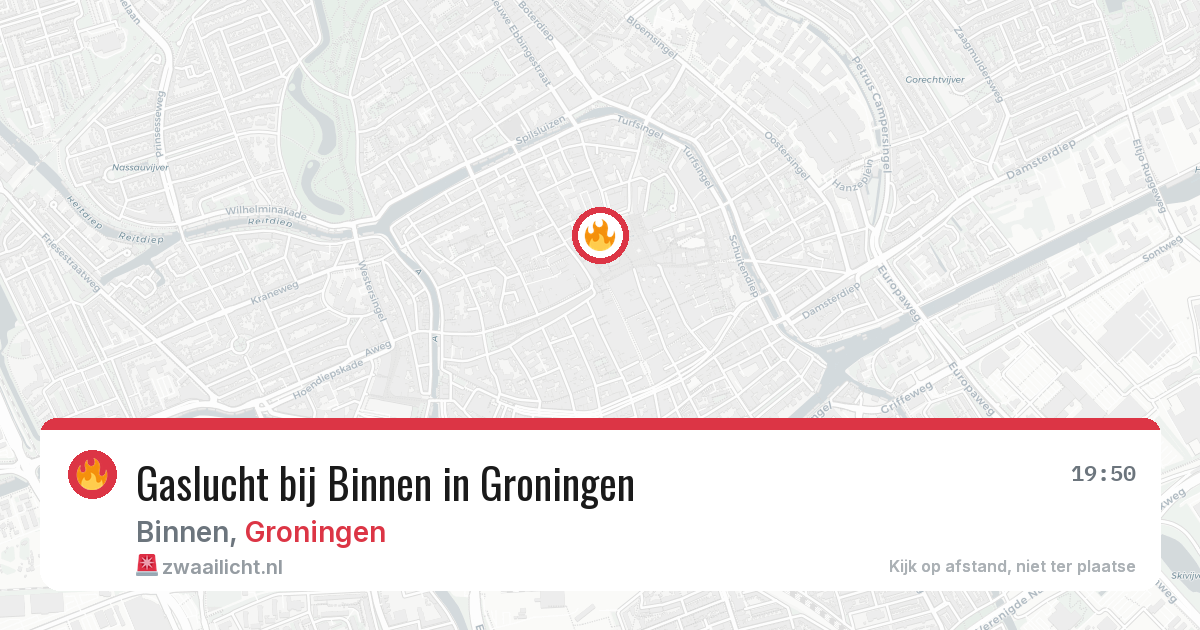 Gaslucht bij Binnen in Groningen — 24 mei 2026