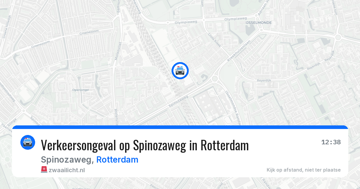 Verkeersongeval op Spinozaweg in Rotterdam — 31 mei 2026