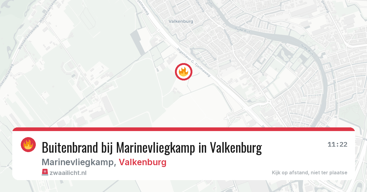 Buitenbrand bij Marinevliegkamp in Valkenburg — 18 jun 2026