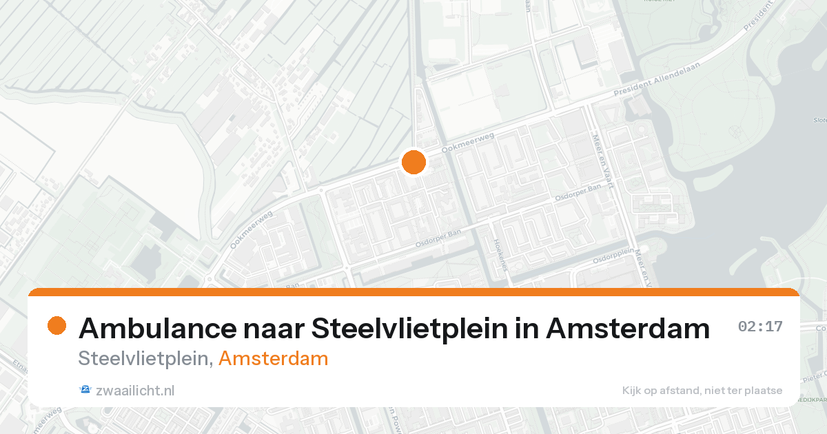 Ambulance naar Steelvlietplein in Amsterdam — 24 jul 2026