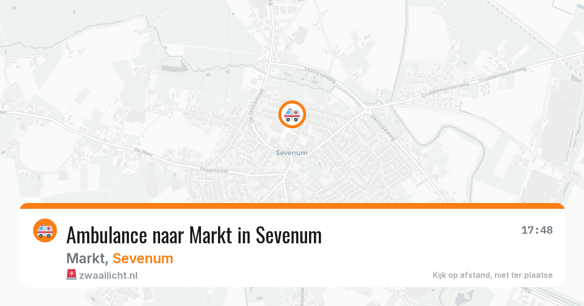 Ambulance naar Markt in Sevenum — 26 jun 2026