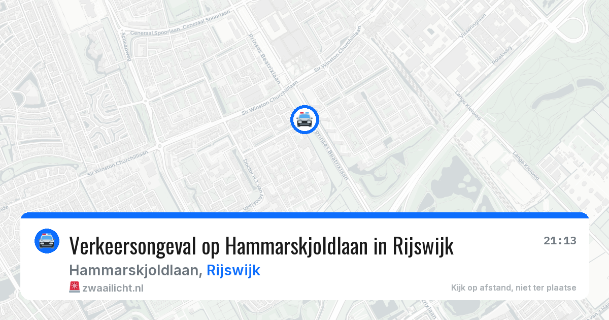 Verkeersongeval op Hammarskjoldlaan in Rijswijk — 10 apr 2026