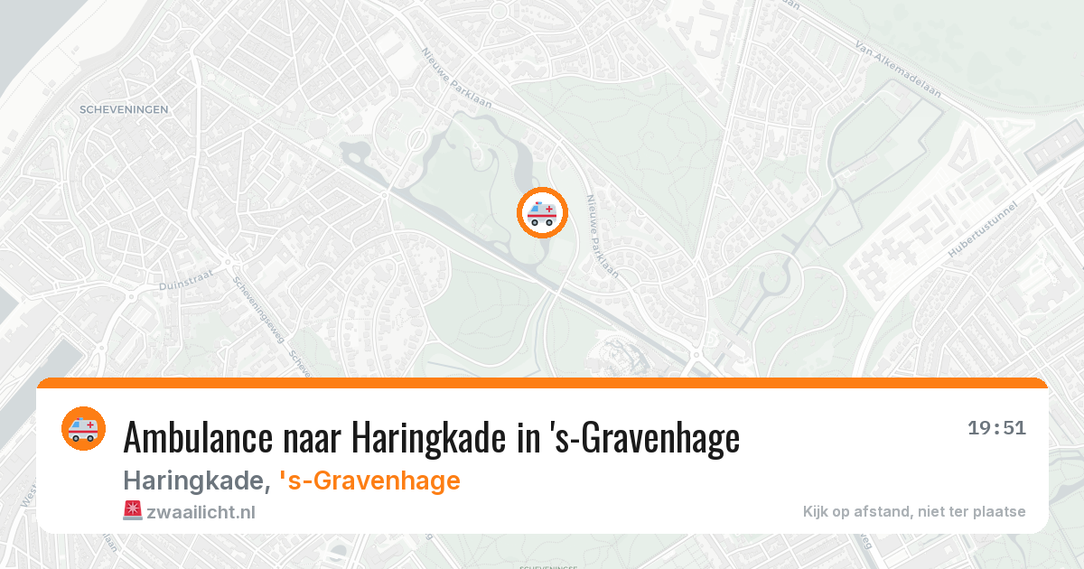 Ambulance naar Haringkade in 's-Gravenhage — 27 apr 2026