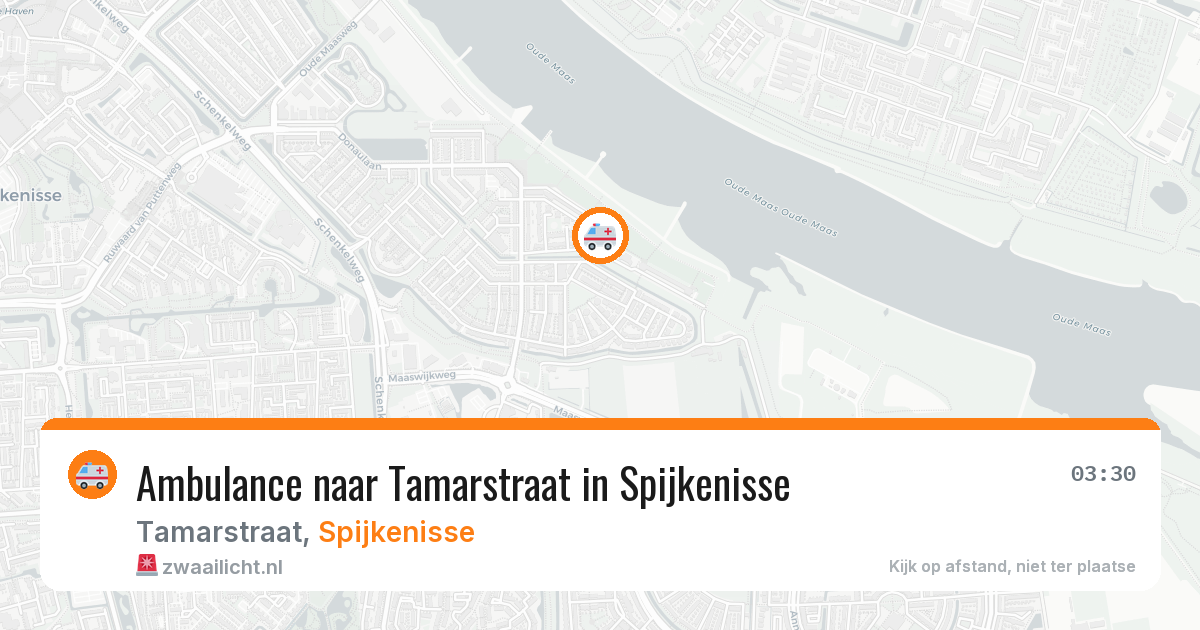 Ambulance naar Tamarstraat in Spijkenisse — 9 feb 2026