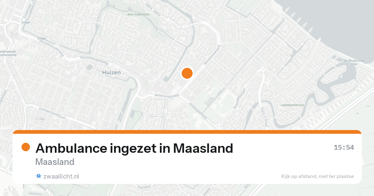 Ambulance ingezet in Maasland — 30 jan 2026